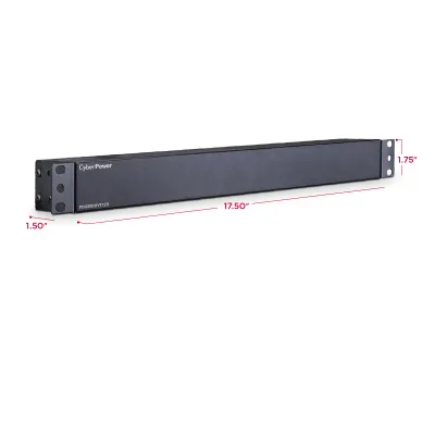 Cyber Power - PDU20BHVT12R - 20A (Derated to 16A), 208 - 230 V, 50Hz/60Hz, NEMA L6-20P plug, 12 IEC-320 C13, 1U Rackmount