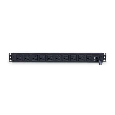 Cyber Power - PDU20BT6F10R - 20A (Derated to 16A), 120 V, 50Hz/60Hz, NEMA L5-20P plug, 16 NEMA 5-20R, 1U Rackmount