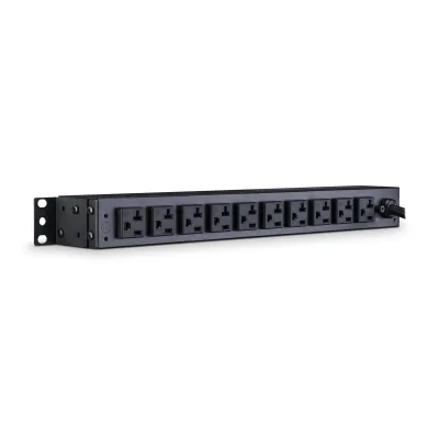 Cyber Power - PDU20BT6F10R - 20A (Derated to 16A), 120 V, 50Hz/60Hz, NEMA L5-20P plug, 16 NEMA 5-20R, 1U Rackmount