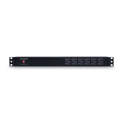 Cyber Power - PDU20BT6F10R - 20A (Derated to 16A), 120 V, 50Hz/60Hz, NEMA L5-20P plug, 16 NEMA 5-20R, 1U Rackmount