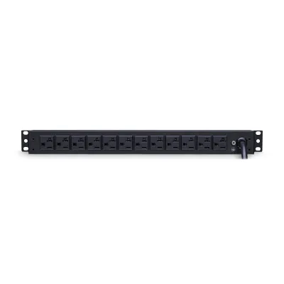 Cyber Power - PDU20BT6F12R - 20A (Derated to 16A), 120 V, 50Hz/60Hz, NEMA L5-20P Plug, 18 NEMA 5-20R, 1U Rackmount