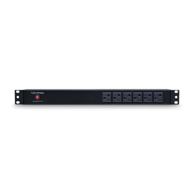 Cyber Power - PDU20BT6F12R - 20A (Derated to 16A), 120 V, 50Hz/60Hz, NEMA L5-20P Plug, 18 NEMA 5-20R, 1U Rackmount