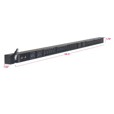 Cyber Power - PDU20BVHVT24F - 20A (Derated to 16A), 200 - 230 V, 50Hz/60Hz
