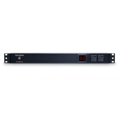 Cyber Power - PDU20M2F12R - 20A (Derated to 16A), 120 V, 50Hz/60Hz, NEMA 5-20P plug, 14 NEMA 5-20R, 1U Rackmount, 15 ft Cord, Limited Lifetime Warranty