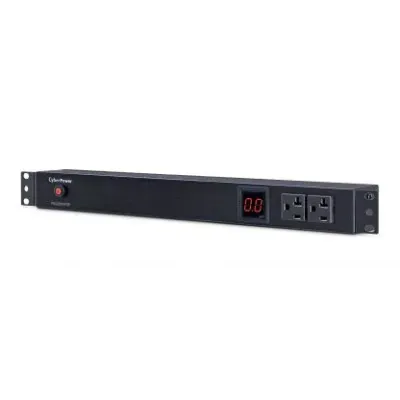 Cyber Power - PDU20M2F12R - 20A (Derated to 16A), 120 V, 50Hz/60Hz, NEMA 5-20P plug, 14 NEMA 5-20R, 1U Rackmount, 15 ft Cord, Limited Lifetime Warranty