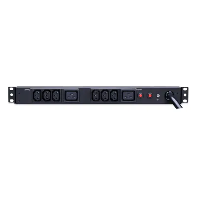 Cyber Power - PDU30BHVT8R - 30A (Derated to 24A), 208 - 230 V, 50Hz/60Hz, NEMA L6-30P plug, 8 IEC-320, 1U Rackmount