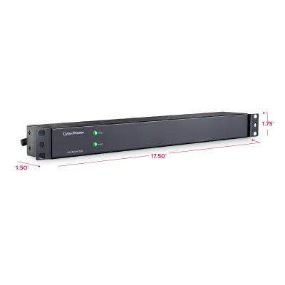 Cyber Power - PDU30BHVT8R - 30A (Derated to 24A), 208 - 230 V, 50Hz/60Hz, NEMA L6-30P plug, 8 IEC-320, 1U Rackmount