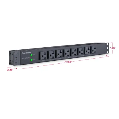Cyber Power - PDU30BT8F8R - 30A (Derated to 24A), 120 V, 50Hz/60Hz