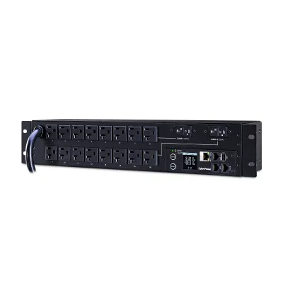 Cyber Power - PDU31003 - Monitored PDU 30A 120V (16) 5-20R Outlets NEMA L5-30P 12ft Cord SNMP 1U