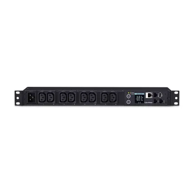 Cyber Power - PDU31005 - Monitored PDU 20A 100-240V (8) IEC-C13 Outlets IEC-C20 10ft Cord SNMP 1U