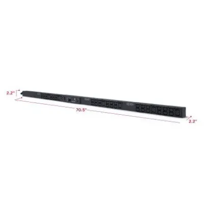Cyber Power - PDU33103 - 3-Phase Monitored PDU, 120V/208V, 20A, 0U, (2) 5-20R + (36) C13 + (6) C19, NEMA L21-20P