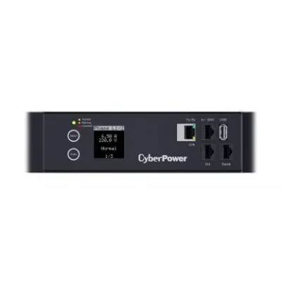 Cyber Power - PDU33110 - 3-Phase Monitored PDU, 200V-240V, 60A, 0U, (6) C13 + (12) C19, IEC-309 60A Blue (3P+E)