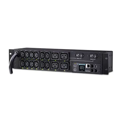 Cyber Power - PDU41008 - Switched PDU 30A 220V (12) IEC-C13 (4) IEC-C19 Out L6-30P 12ft 2U