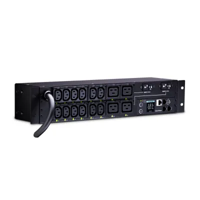 Cyber Power - PDU41008 - Switched PDU 30A 220V (12) IEC-C13 (4) IEC-C19 Out L6-30P 12ft 2U