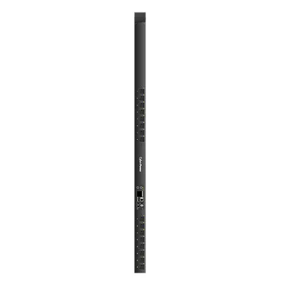 Cyber Power - PDU41116 - 15A (Derated to 12A), 120 V, 50Hz/60Hz, NEMA 5-15P plug, 16 NEMA 5-15R, 0U Rackmount, 10 ft cord, 3 year warranty