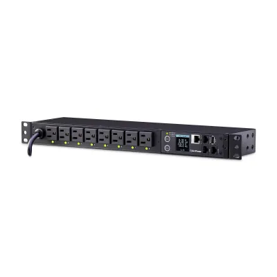 Cyber Power - PDU81001 - SW MBO PDU 15A 120V Metered-by-Outlet Switched PDU NEMA Outlets 12ft cord