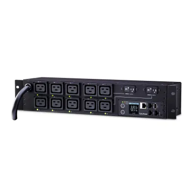 Cyber Power - PDU81009 - SW MBO PDU 30A 208V Metered-by-Outlet Switched PDU 10 C19 Outlets 12ft cord