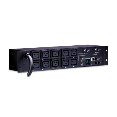 Cyber Power - PDU81009 - SW MBO PDU 30A 208V Metered-by-Outlet Switched PDU 10 C19 Outlets 12ft cord