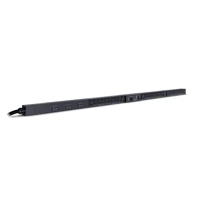 Cyber Power - PDU83105 - 3-Phase Switched MBO PDU, 200-240V/30A, 0U, (24) C13 + (6) C19, NEMA L15-30P