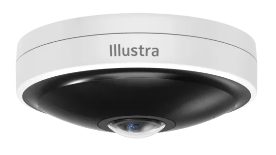 ExacqVision - IPS12-F27-OIA4 - Illustra Pro Gen4 12MP Fisheye, indoor/outdoor, vandal, TDN, w/IR, TWDR