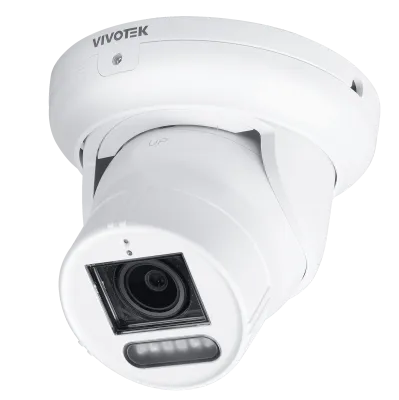 Vivotek - IT9399-HTVW - V-Series 4K AI Outdoor Deterrence Turret 4.3-9.8mm w/ Spkr