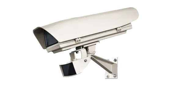 Hanwha - PNB-A9091RLPH - 4K AI LPR Box Camera Kit with Enclosure and IR