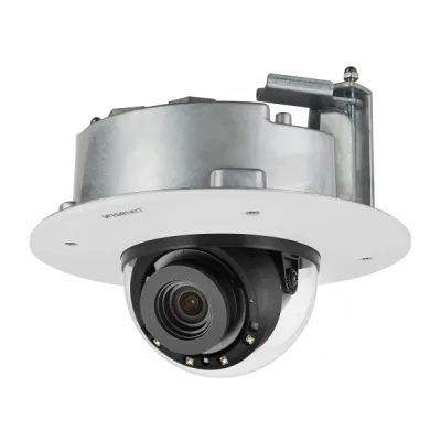 Hanwha - PND-A6081RF - 2MP Network AI IR Dome Camera, Max. 2MP resolution, Up to 120fps, 0.007Lux@F1.3 (Color), 0Lux (B/W, IR LED on), IR Viewable Length 40m(131.23ft), Wise IR,  Day & Night (ICR), WDR (120dB), WiseNRⅡ (Using AI engine), H.265, H.264