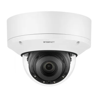 Hanwha - PND-A6081RV - 2MP Network AI IR Dome Camera, Max. 2MP resolution, Up to 120fps, 0.007Lux@F1.3 (Color), 0Lux (B/W, IR LED on), IR Viewable Length 40m(131.23ft), Wise IR, Day & Night (ICR), WDR (120dB), WiseNRⅡ (Using AI engine), H.265, H.264,