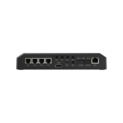 Hanwha - PNM-C20000QB - Wisenet P series network remote head camera 4CH x 2MP @ 30FPS or 4CH x 5MP @ 15FPS, Triple codec H.265/H.264/MJPEG, 120dB WDR, Analytics events based on AI engine: Classified object type: Person/Face/Vehicle/License plate, Att