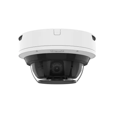 Hanwha - PNM-C32084RQZ-8XE4T-W - Wisenet P series network vandal outdoor Multi-Directional camera  [AI ON] 4CH x 8MP @ 15FPS / [AI OFF] 4CH x 8MP @ 20FPS, Motorized Varifocal Lens 4.38~9.33mm (FoV H: 112.1°~47.5°, V: 58°~26.6°) with PTRZ function, tr