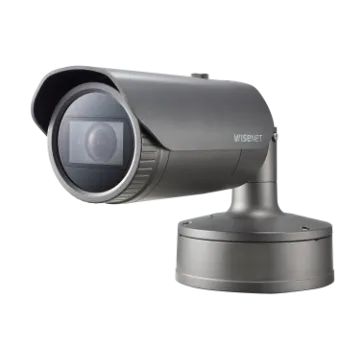 Hanwha - PNO-A9081R - 4K Network AI IR Bullet Camera, Max. 4K resolution @ 30FPS, 0.05Lux@F1.6 (Color), 0Lux (B/W, IR LED on), Day & Night(ICR), 4.5~10mm(2.2x) motorized varifocal lens, WDR(120dB) H.265, H.264, MJPEG codec, WiseStreamⅡ, WiseStreamⅢ (