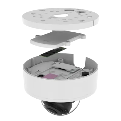 Hanwha - PNV-A6081R-E2T - 2MP IR Outdoor Vandal Dome, SolidEdge Camera with 2TB SSD