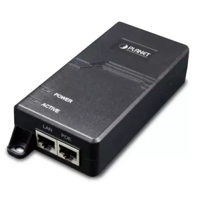 Planet - POE-163 - IEEE802.3at High Power PoE+ Gigabit Ethernet Injector - 30W (All-in-one Pack)