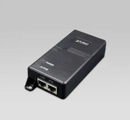 Planet - POE-164 - IEEE 802.3at High Power POE Fast Ethernet Injector (30W, Mid-Span, Integrated)