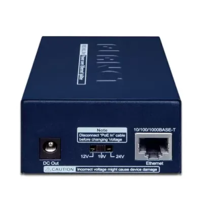 PLANET - POE-173S - Single-Port 10/100/1000T 802.3bt PoE++ Splitter (12V/19/24V, 802.3bt type 4 PD, PoH compatible)