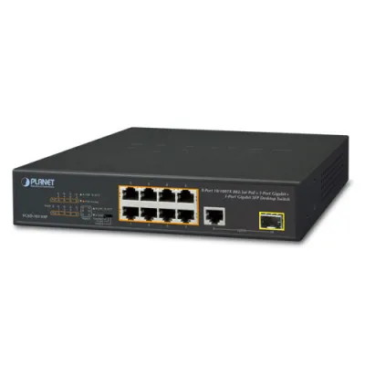 Acti - PPSW-0102 - PLANET FGSD-1011HP 8-Port 802.3at PoE Switch (PoE Budget 120W)