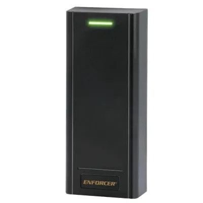 SECO-LARM - PR-3123-PQ - Stand-Alone Mullion Wiegand Proximity Reader – 1000 Users, EM 26 bits, EM 125 kHz, Outdoor rated – IP66, Extreme cold tolerance to -40° F (-40° C), 9~24 VDC Operation, Sturdy black ABS plastic housing