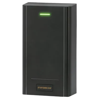 SECO-LARM - PR-3125-PQ - Stand-Alone Single-Gang Wiegand Proximity Reader – 1000 Users, EM 26 bits, EM 125 kHz, Outdoor rated – IP66, Extreme cold tolerance to -40° F (-40° C), 9~24 VDC Operation, Sturdy black ABS plastic housing