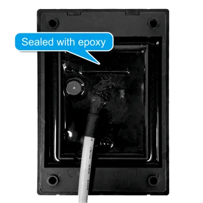 SECO-LARM - PR-B1124-PQ - Standalone Single-gang Surface mount Bluetooth (EM) Reader, plastic housing, weatherproof.