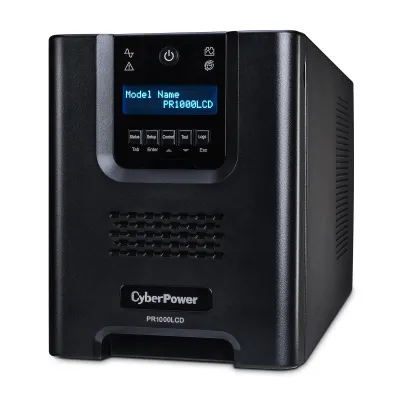 Cyber Power - PR1000LCD - UPS SYSTEMS Smart App 1000VA/1000W, Pure Sine Wave, NEMA 5-15P, 6 ft cord