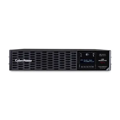 Cyber Power - PR1000RTXL2U - UPS SYSTEMS New Smart App 1000VA/1000W, Sine Wave, 2U, NEMA 5-15P, 10 Ft Cord
