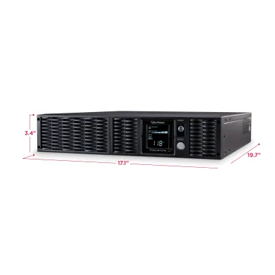 Cyber Power - PR1500RTXL2UTAA - UPS SYSTEMS TAA Compliant 1500VA/1500W, Sine Wave, 2U, NEMA 5-15P, 10 Ft Cord