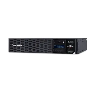 CYBERPOWER - PR2000RTXL2UTAA - 2000VA/2000W, Sine Wave, 2U, NEMA 5-20P, 10 Ft Cord, 8 NEMA 5-20R, USB, Serial, SNMP, Relay, EPO, PowerPanel Business software, Accepts EBM BP48VP2U02TAA, 3 Yr Warranty, TAA compliant