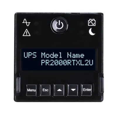 CYBERPOWER - PR2000RTXL2UTAA - 2000VA/2000W, Sine Wave, 2U, NEMA 5-20P, 10 Ft Cord, 8 NEMA 5-20R, USB, Serial, SNMP, Relay, EPO, PowerPanel Business software, Accepts EBM BP48VP2U02TAA, 3 Yr Warranty, TAA compliant