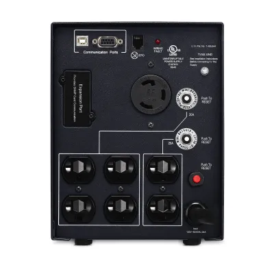 Cyber Power - PR3000LCDSL - UPS SYSTEMS Smart App 3000VA/2700W, Pure Sine Wave, NEMA L5-30P (straight)