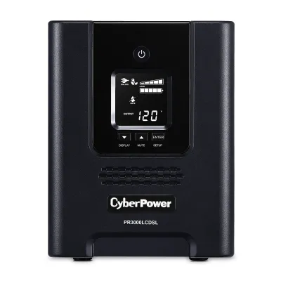Cyber Power - PR3000LCDSL - UPS SYSTEMS Smart App 3000VA/2700W, Pure Sine Wave, NEMA L5-30P (straight)