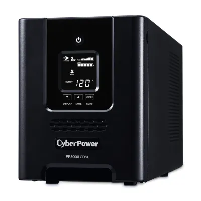 Cyber Power - PR3000LCDSL - UPS SYSTEMS Smart App 3000VA/2700W, Pure Sine Wave, NEMA L5-30P (straight)