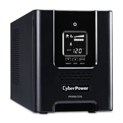 Cyber Power - PR3000LCDSL - UPS SYSTEMS Smart App 3000VA/2700W, Pure Sine Wave, NEMA L5-30P (straight)