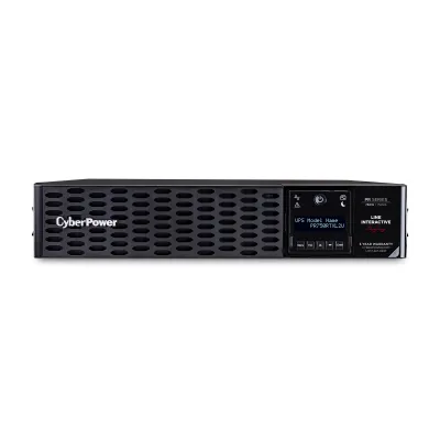 Cyber Power - PR750RTXL2U - UPS SYSTEMS New Smart App 750VA/750W, Sine Wave, 2U, NEMA 5-15P, 10 Ft Cord