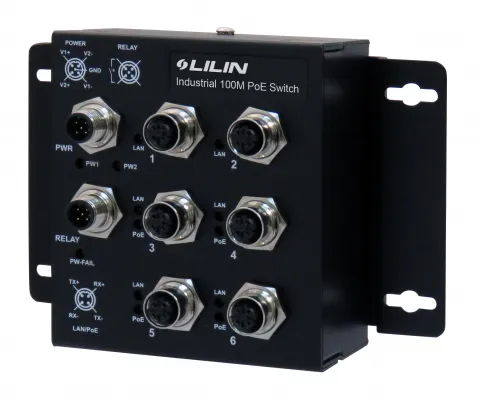 Lilin - PS3064DM - M12 POE Switch 24VDC